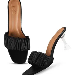 JM Looks Open Toe Kitten Heels image 4