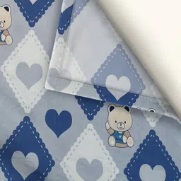 WEAVE AND DECOR Blue Cartoon Characters 300 TC Bedsheet with 2 Pillow Covers image 3