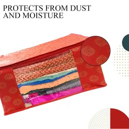 AMAK INC Red Fabric Multi-Utility Wardrobe Organisers image 5