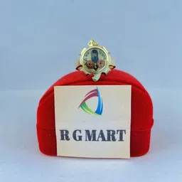 R G MART Unisex Asthadhatu Kachua Shivling Two Rudraksha Para Brass Gold Plated Ring-image-38