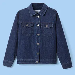 ARIAS By LARA DUTTA Girls Long Sleeves Denim Jacket With Skirt & Inner Top image 4