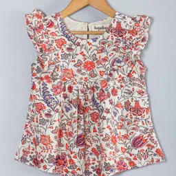 hugsntugs Hungsntugs Sleeveless Floral Printed Top - Off White-picture-14