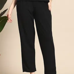 CILIMILI Women Relaxed Straight Leg High-Rise Trousers-picture-30