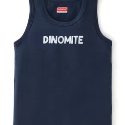 Babyhug 100 % Cotton Sleeveless Sando Striped and Football Print Pack of 3- Multicolour image 2