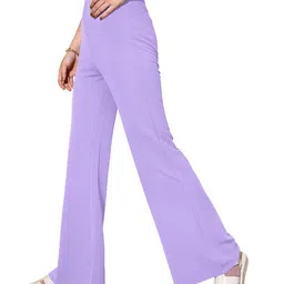 BAESD Women Relaxed Easy Wash Pleated Formal Trousers image 3