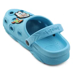 LIBERTY Perforated Slingback Clogs With Space Theme Charms - Blue image 4