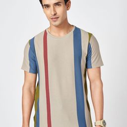 Urban Ranger by pantaloons Men Mandarin Collar Extended Sleeves Pockets Slim Fit T-shirt-picture-22