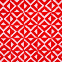 Ariana Red & White Geometric-Print Superior High Absorbent 400 GSM Bath Towel image 4
