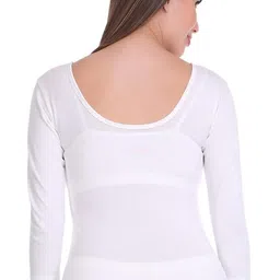 selfcare Womens Solid Polycotton Round Neck 3/4 Sleeve Innerwear Thermal Vest image 2