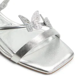 Aldo Silver Synthetic Flats image 4