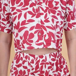 BAESD Printed Short Sleeves Pure Cotton Shirt With Inner & Shorts image 3