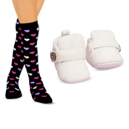NESKA MODA Kids Set of 2 Cotton Booties and Socks-picture-10