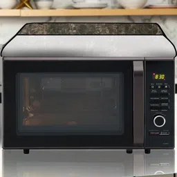 the furnishing tree PVC Waterproof Microwave Oven Cover Compatible for Onida 27L Black Beauty Plus image 2
