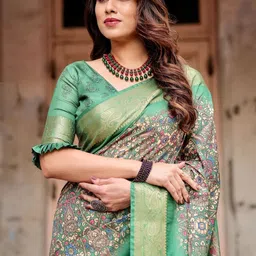 MAHARANI COUTURE Woven Design Zari Kanjeevaram Saree image 2