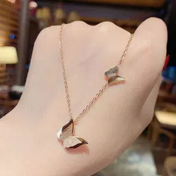 Zabby Allen Rose Gold-Plated Stainless Steel Butterfly Shaped Chain image 3
