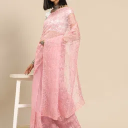 Anouk Floral Organza Saree-picture-34