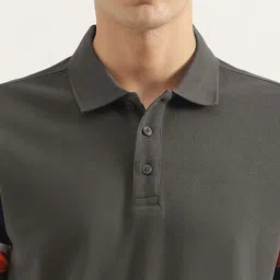 United Colors of Benetton Men Polo Collar Pure Cotton Applique T-shirt image 2