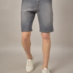 STUDIO NEXX Men Washed Denim Denim Shorts Technology-picture-38