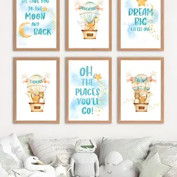 My Kids Wall Beige & White 6 Pieces Other Wall Art-image-53
