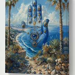 SAF Blue & Green 1 Piece Canvas Other Wall Paintings-picture-37