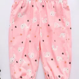 Kookie Kids Full Length Lounge Pant Whale Print - Pink-picture-25