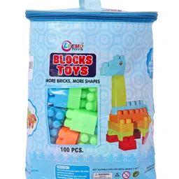 Leemo Building Blocks Toys Set Multicolour - 100 Pieces-image-82