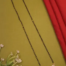 jewelry miguel RTD Gold plated AAA+ american diamond mangalsutra (hexagonal shape ) Alloy Mangalsutra ()-picture-10