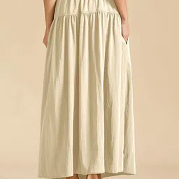 LULU & SKY Women High-Rise A-Line Maxi Skirt image 3