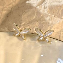 VAGHBHATT Gold-Plated Butterfly Enamelled Studs-picture-17