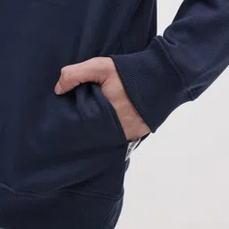 The Roadster Life Co. Graphic Printed Relaxed Fit Hooded Fleece Sweatshirt image 4