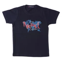 NeuVin Boys Typography Printed Round Neck Cotton T-shirt-picture-22