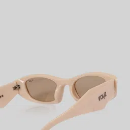Irayz Women Full Rim Rectangle Sunglasses With UV Protected Lens 3984-Milky White image 4