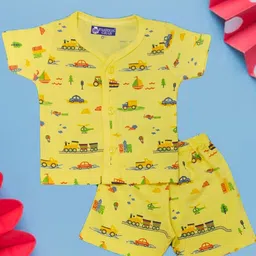 FASHION GRAB Unisex Kids Printed Shirt with Shorts-picture-41
