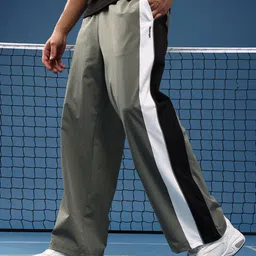 Slazenger Men Relaxed Fit Colourblocked Athleisure Track Pants image 1