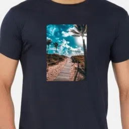 GLOBAL NOMAD Men 2 Printed Bio Finish Applique T-shirt image 2