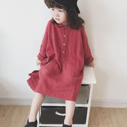 StyleCast x Revolte Bishop Sleeve A-Line Midi Dress image 5