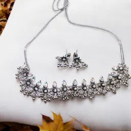 Jolly Faces Stone Studded & Beaded Jewellery Set image 1