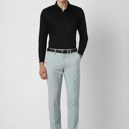 Van Heusen Men Slim Fit Mid-Rise Formal Trousers image 4