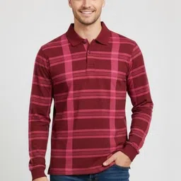 FASHIUM Men Checked Polo Collar T-shirt-picture-16