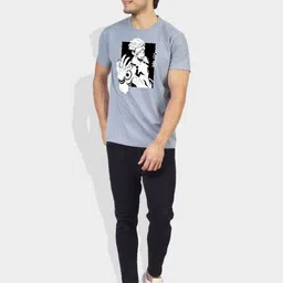 Greylongg Graphic Printed Cotton T-shirt image 5