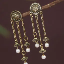 I Jewels Contemporary Drop Earrings-picture-37