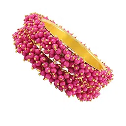 SAVORADE Set Of 2 Purple Stainless Steel Bangle image 3