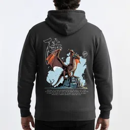 UNSTD Men Printed Hooded Sweatshirt image 5