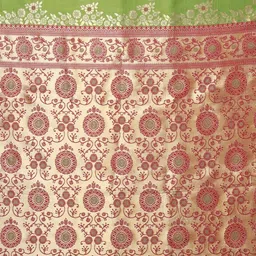 Snofi Creation Floral Zari Pure Silk Kanjeevaram Saree image 4