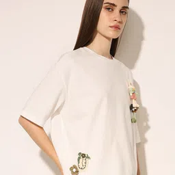 ONLY Graphic Printed Round Neck Regular Fit Cotton T-shirt image 5