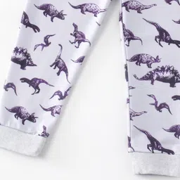 Kookie Kids Full Length Lounge Pant Dino Print - Grey image 3