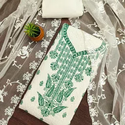 rangtulika ethnics Rangtulika Women Ethnic Motifs Printed Unstitched Dress Material-picture-27