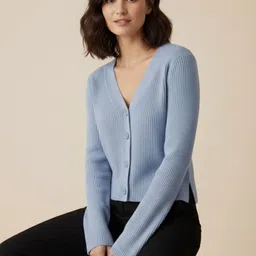 Outzidr Women Ribbed Cardigan-picture-19