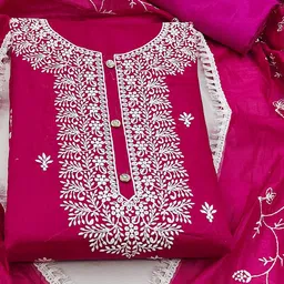 SHADOW & SAINING Embroidered Unstitched Dress Material image 2