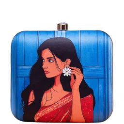 ARTKLIM Printed Box Clutch image 2